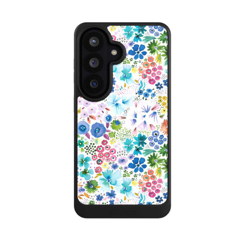 Samsung Galaxy S26 NIVOcore Kunstvolle kleine Frühlingsblumen blau