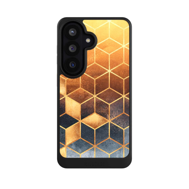 Galaxy S26 NIVOcore Golden Gradient Cubes