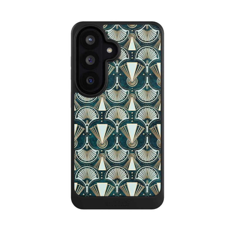 Galaxy S26 NIVOcore Art Deco Green Pattern
