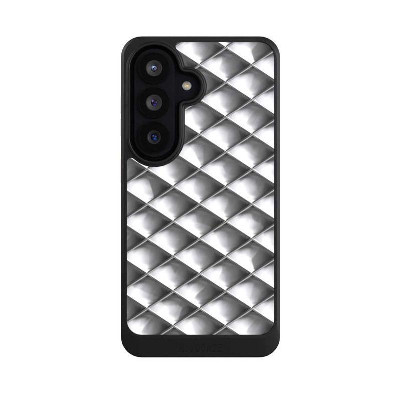 Galaxy S26 NIVOcore Glamour Silver Squares