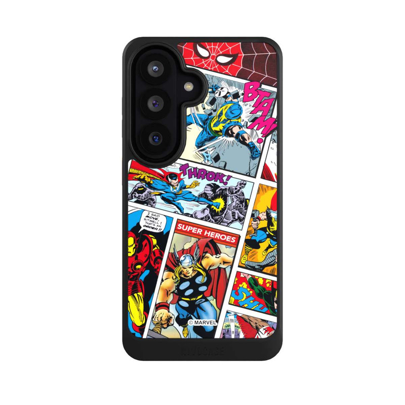 Galaxy S26 NIVOcore Marvel Retro Comic Blue