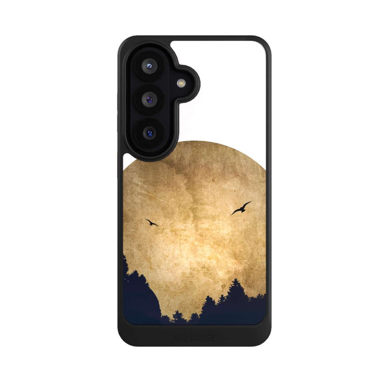 Galaxy S26 NIVOcore Zwei Vögel vor Mond