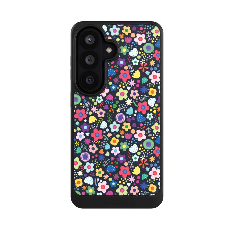 Galaxy S26 NIVOcore Psychedelic Flowers Multi Black
