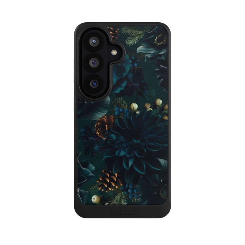 Galaxy S26 NIVOcore Blumenmuster Grün und Blau