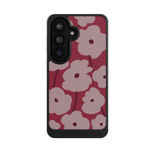 Samsung Galaxy S26 NIVOcore Minimalistische Blumen Bordeaux