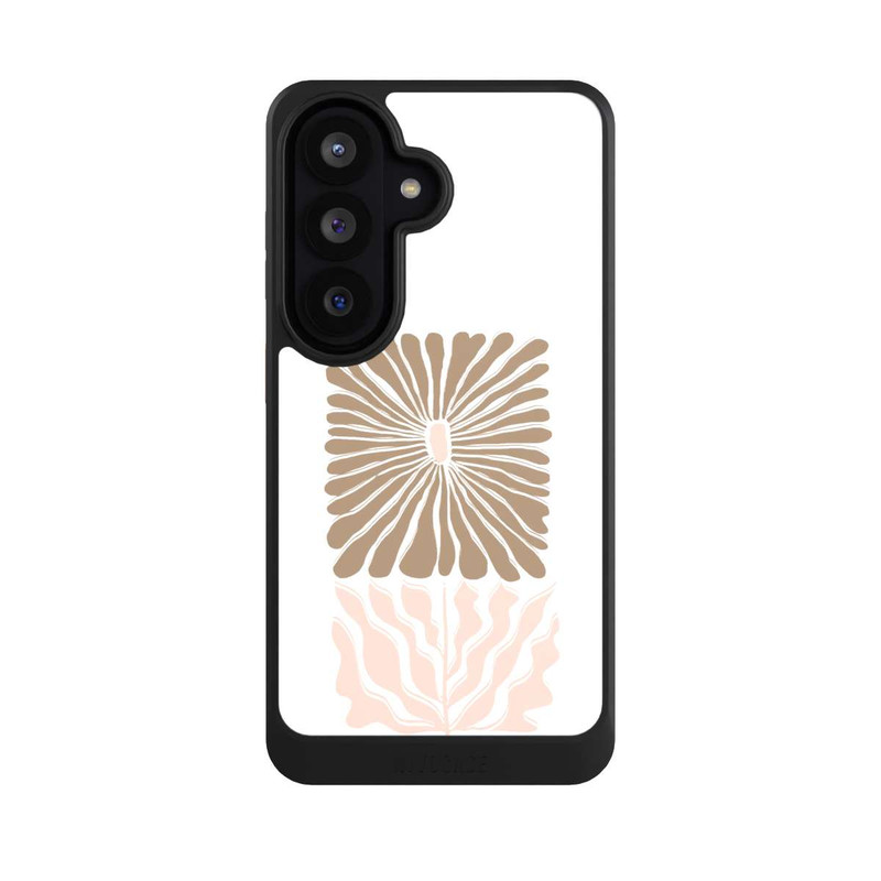 Galaxy S26 NIVOcore Fleur Boho Caramel sur Blanc