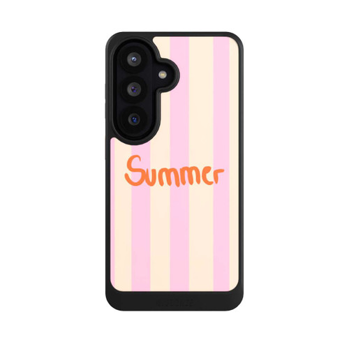 Samsung Galaxy S26 NIVOcore Summer- Rosa und Orange Streifen Hintergrund