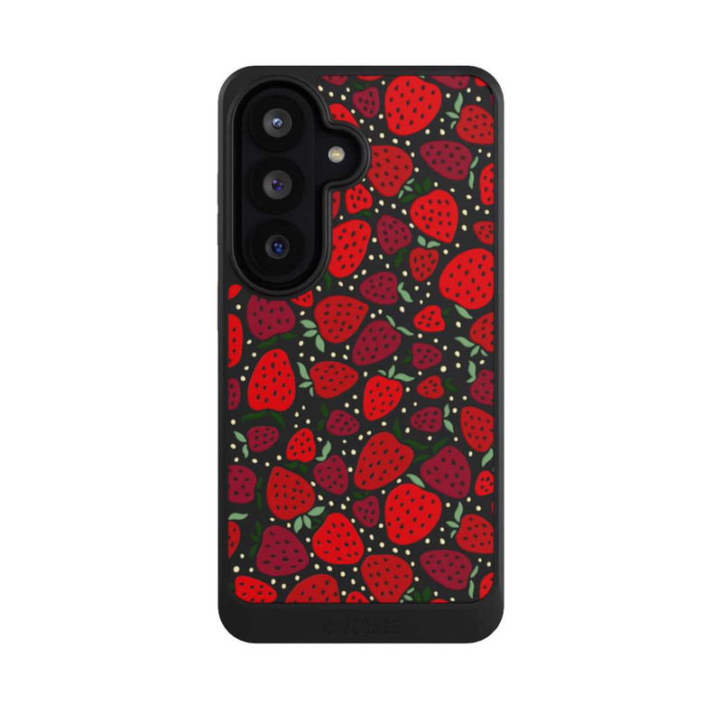 Galaxy S26 NIVOcore Erdbeermuster Comic Transparent