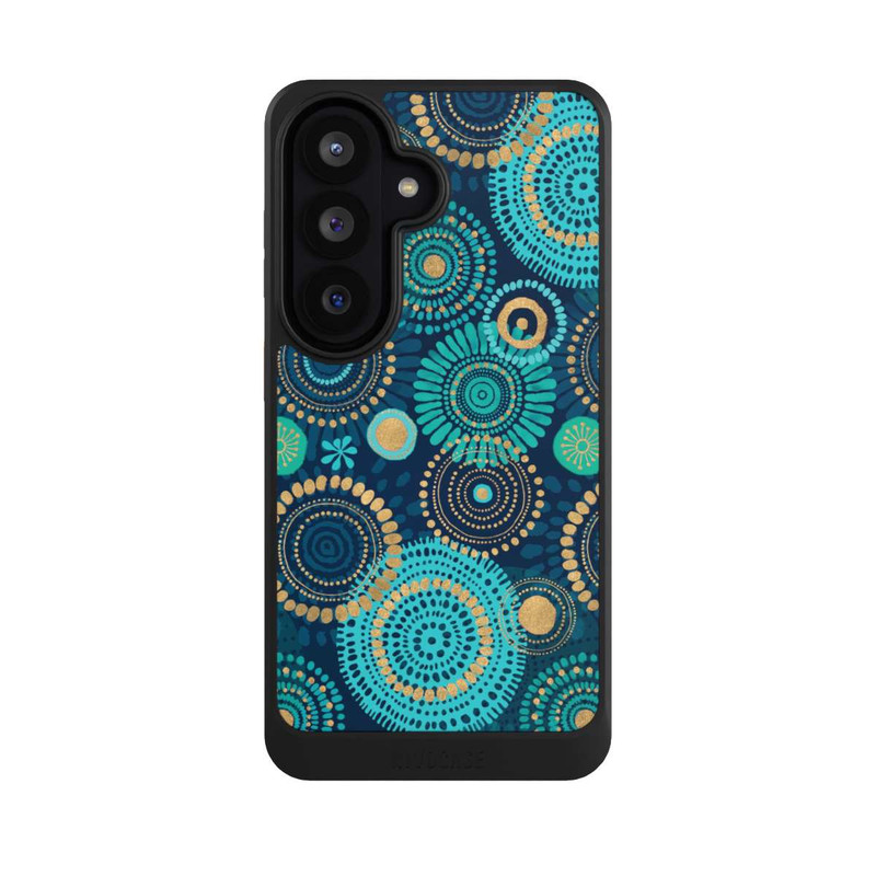Galaxy S26 NIVOcore Blockprint India Teal Gold