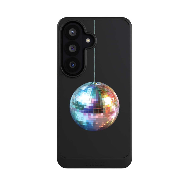 Galaxy S26 NIVOcore Discokugel Party Blau Gold Transparent mit KI