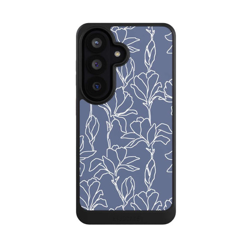 Samsung Galaxy S26 NIVOcore Flower Silhouettes on Blue