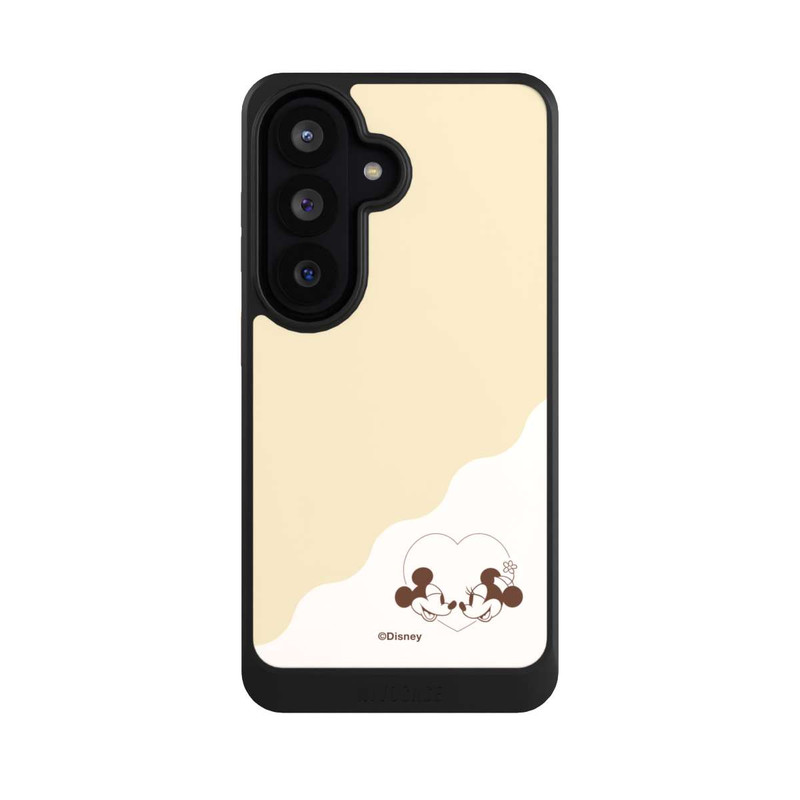 Galaxy S26 NIVOcore Mickey and Minnie Love Heart Beige