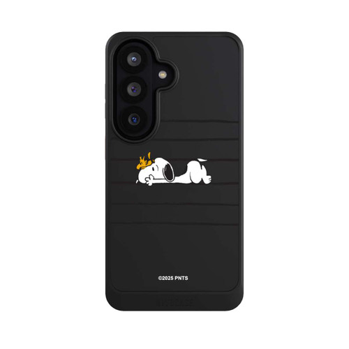 Samsung Galaxy S26 NIVOcore Snoopy Woodstock Streifen Peanuts Transparent