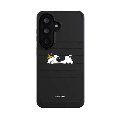 Samsung Galaxy S26 NIVOcore Snoopy Woodstock Streifen Peanuts Transparent