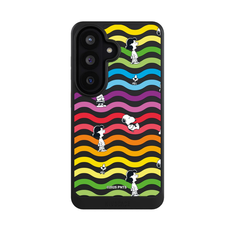 Galaxy S26 NIVOcore Snoopy Pattern Rainbow Transparent