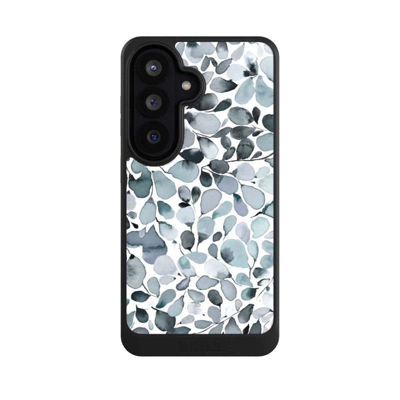 Galaxy S26 NIVOcore Eukalyptus Aquarell Blätter Grau