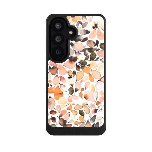 Samsung Galaxy S26 NIVOcore Eucalyptus Watercolor Leaves Dark Brown Autumn