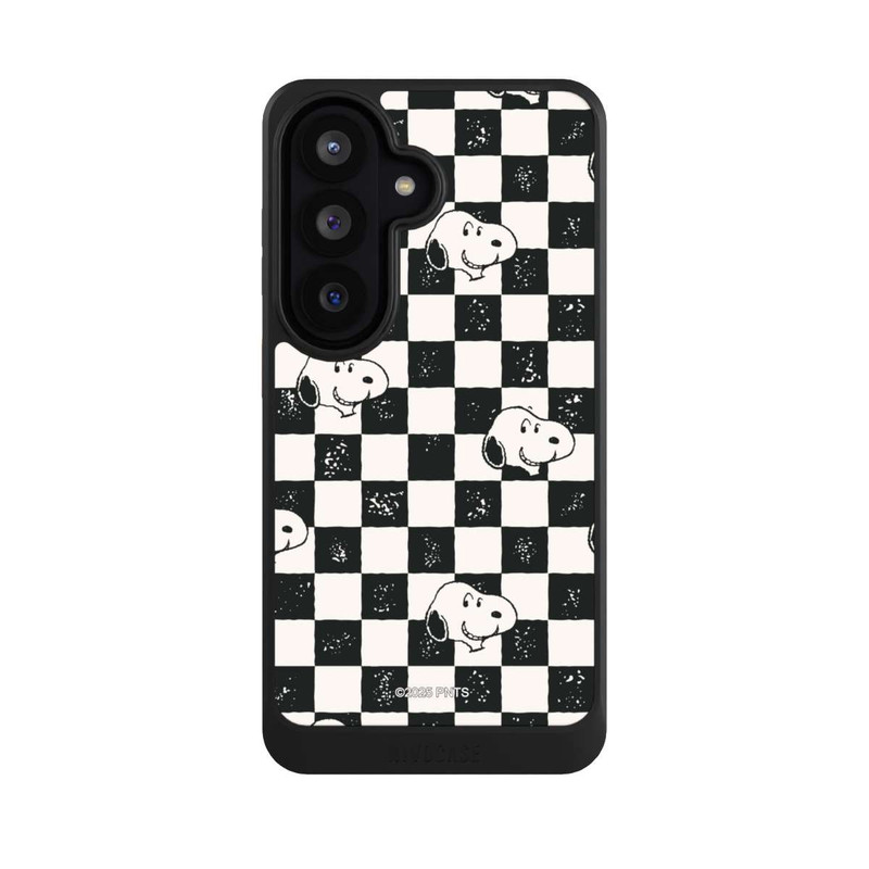 Galaxy S26 NIVOcore Snoopy Heads Checked Pattern