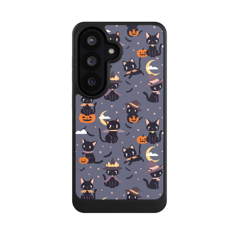 Galaxy S26 NIVOcore Cute Halloween Witch Cats and Pumpkins