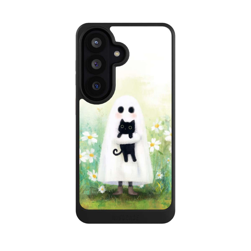 Galaxy S26 NIVOcore Geist und Katze Halloween mit KI