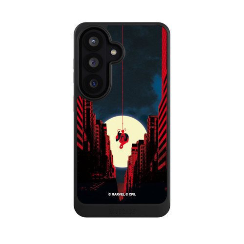 Samsung Galaxy S26 NIVOcore Spider-Man Marvel between Skyscrapers