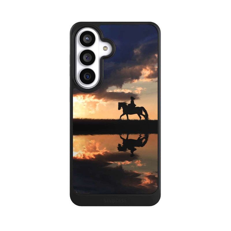 Galaxy S26+ NIVOcore Randonnée à Cheval au Crépuscule