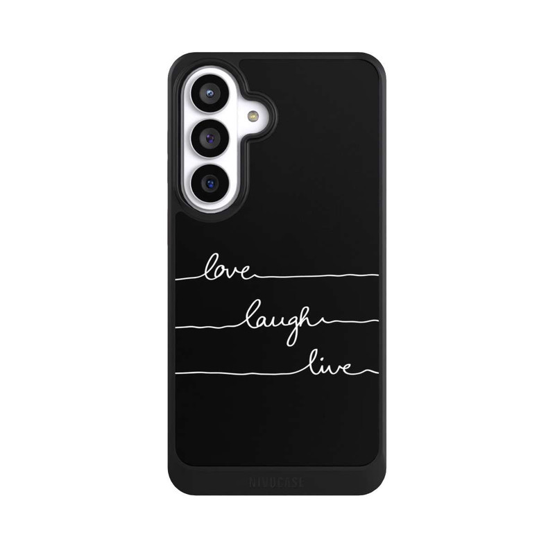 Galaxy S26+ NIVOcore Love Laugh Live blanc/noir