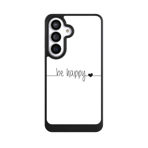 Samsung Galaxy S26+ NIVOcore Be Happy Weisser Hintergrund