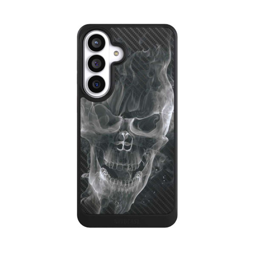 Samsung Galaxy S26+ NIVOcore rauchender Totenkopf Carbon