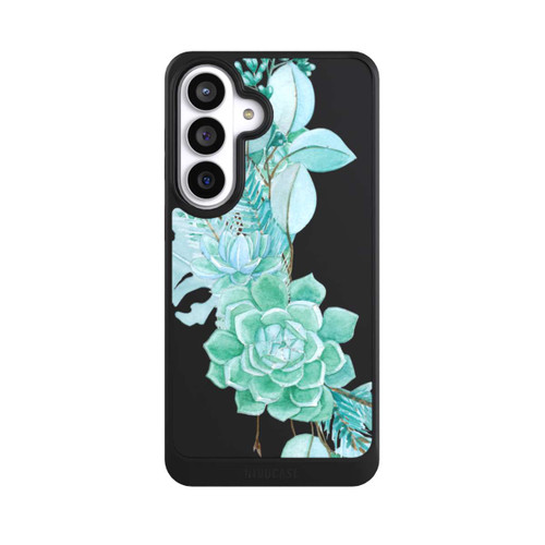 Samsung Galaxy S26+ NIVOcore Sukkulenten Blumen Mintgrün Transparent