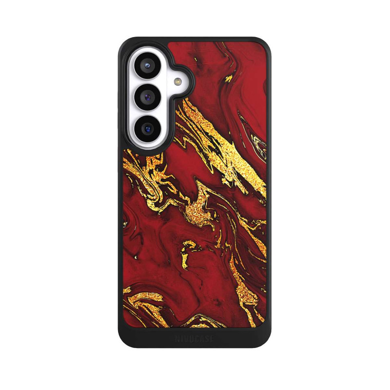 Galaxy S26+ NIVOcore Red Gold Marble Look