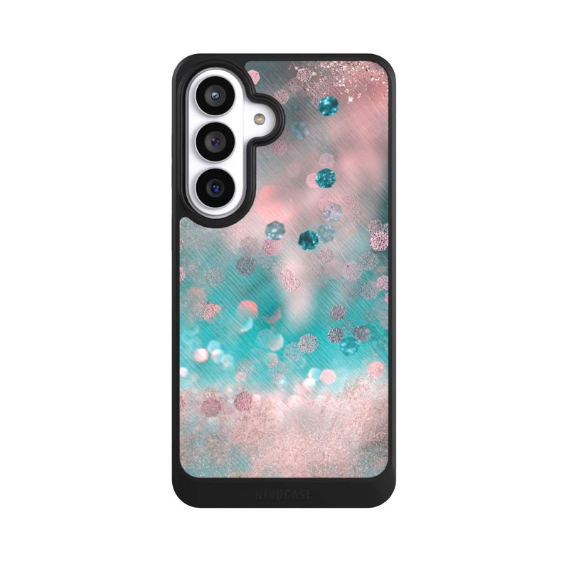 Galaxy S26+ NIVOcore Turquoise Glamour Glitter Look