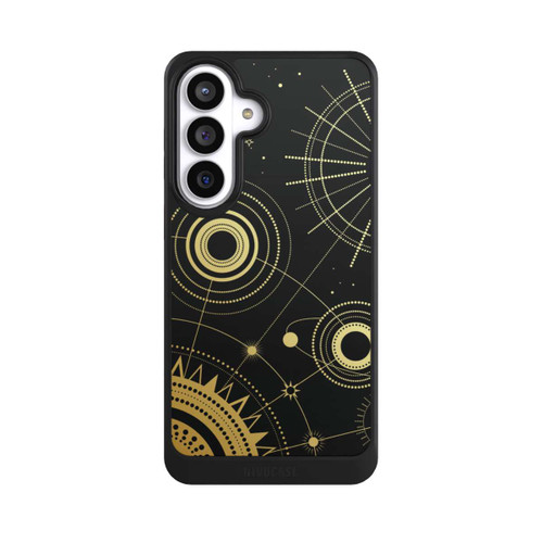 Samsung Galaxy S26+ NIVOcore Schwarzer und goldener Look Abstrakt