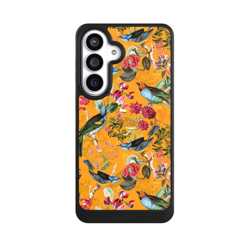 Galaxy S26+ NIVOcore Oiseaux Fleurs Fond d'écran