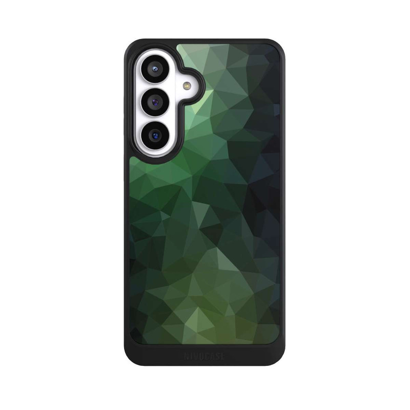 Galaxy S26+ NIVOcore Polygonal Mosaic Green