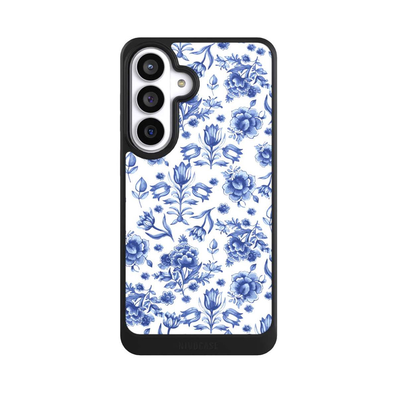 Galaxy S26+ NIVOcore Blaues Blumenmuster