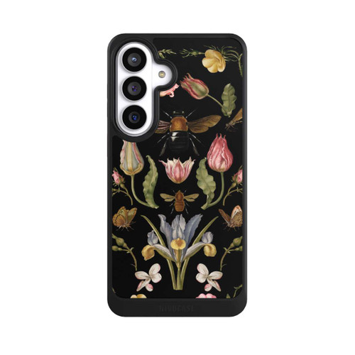 Samsung Galaxy S26+ NIVOcore Wildblumen und Biene Schwarz