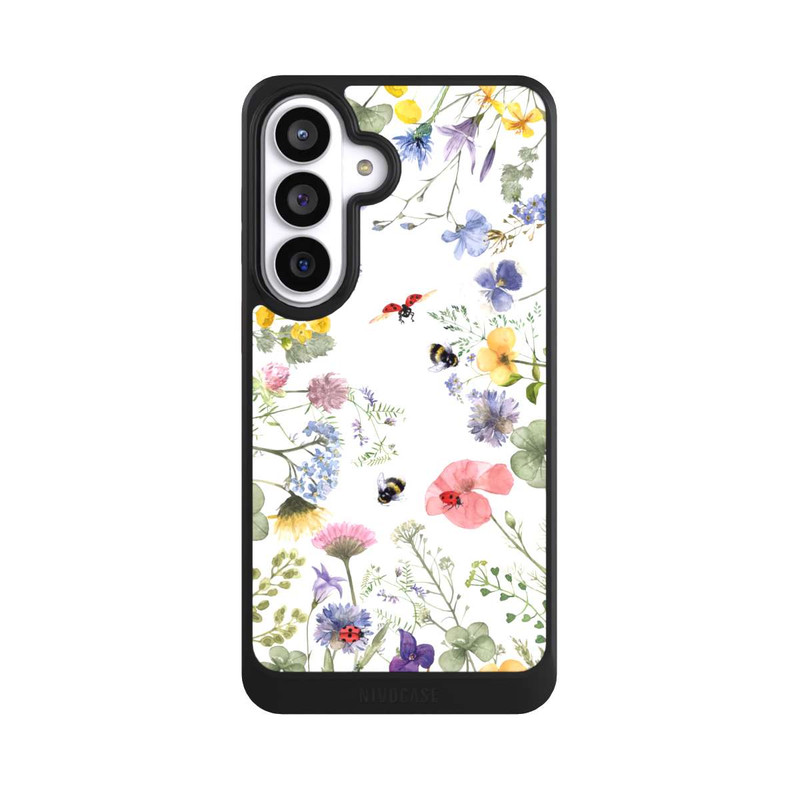Galaxy S26+ NIVOcore Bunte Frühlingsblumen und Bienen