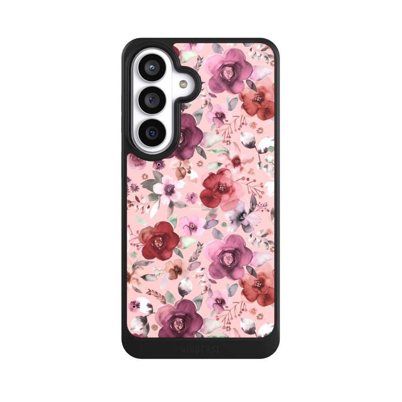 Galaxy S26+ NIVOcore Üppiger romantischer Blumenstrauß rosa