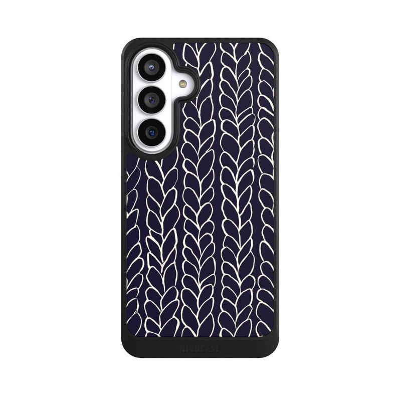 Galaxy S26+ NIVOcore gezeichnete Wollzöpfe Marine