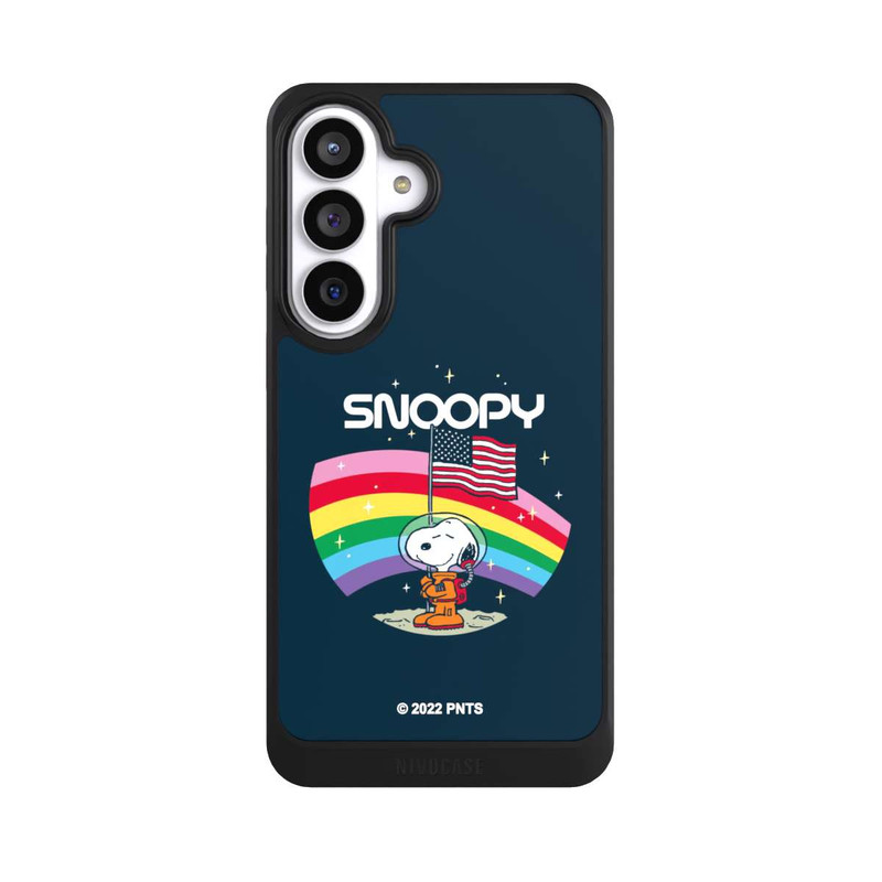Galaxy S26+ NIVOcore Snoopy Weltraumreisender Regenbogen