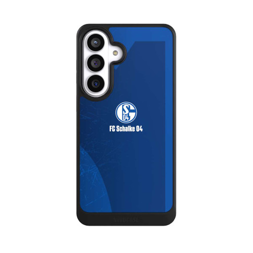 Samsung Galaxy S26+ NIVOcore Schalke 04 Blauer Hintergrund Mit Logo