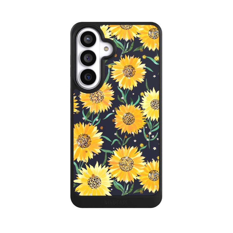 Galaxy S26+ NIVOcore Sonnenblumen schwarz