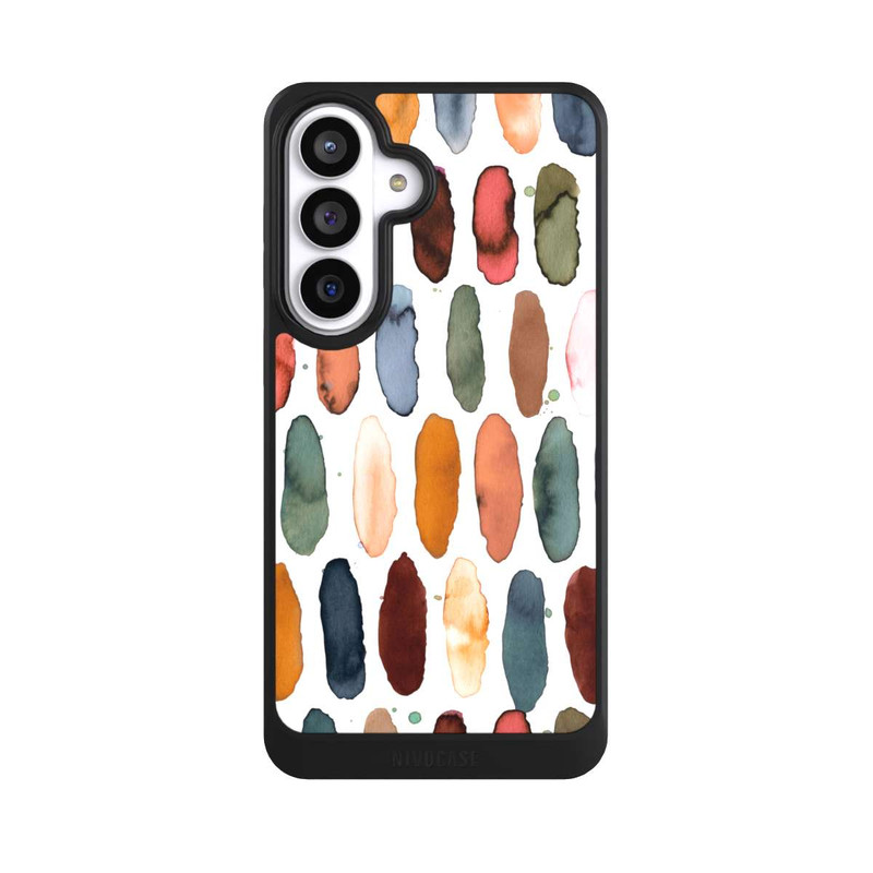 Galaxy S26+ NIVOcore Aquarellstriche aus mineralischem Terrakotta
