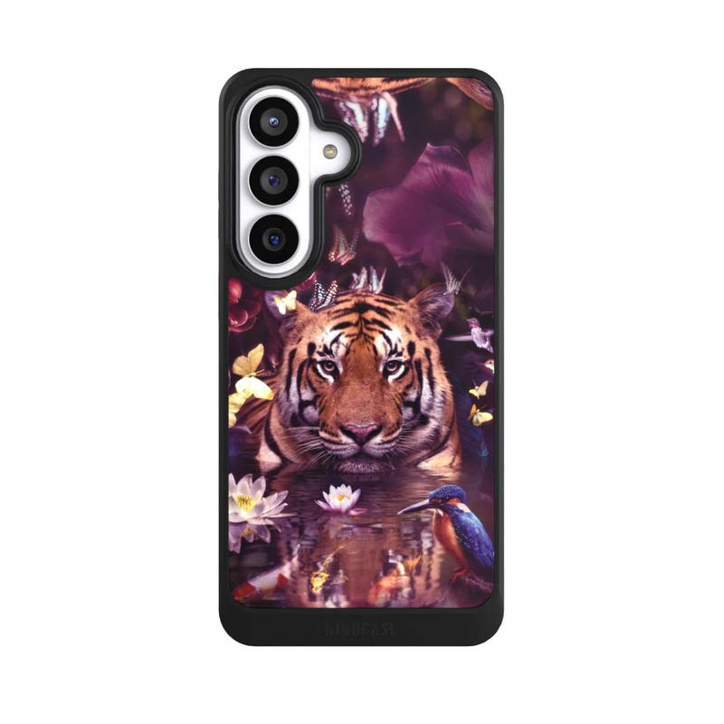 Galaxy S26+ NIVOcore Tiger Blumenrahmen