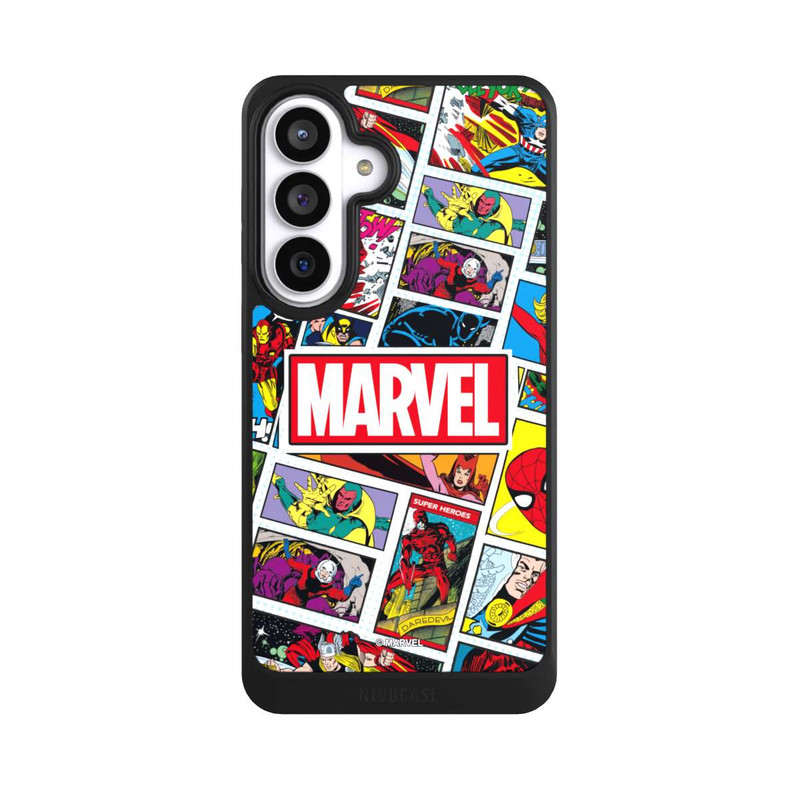 Galaxy S26+ NIVOcore Marvel Comic Pattern