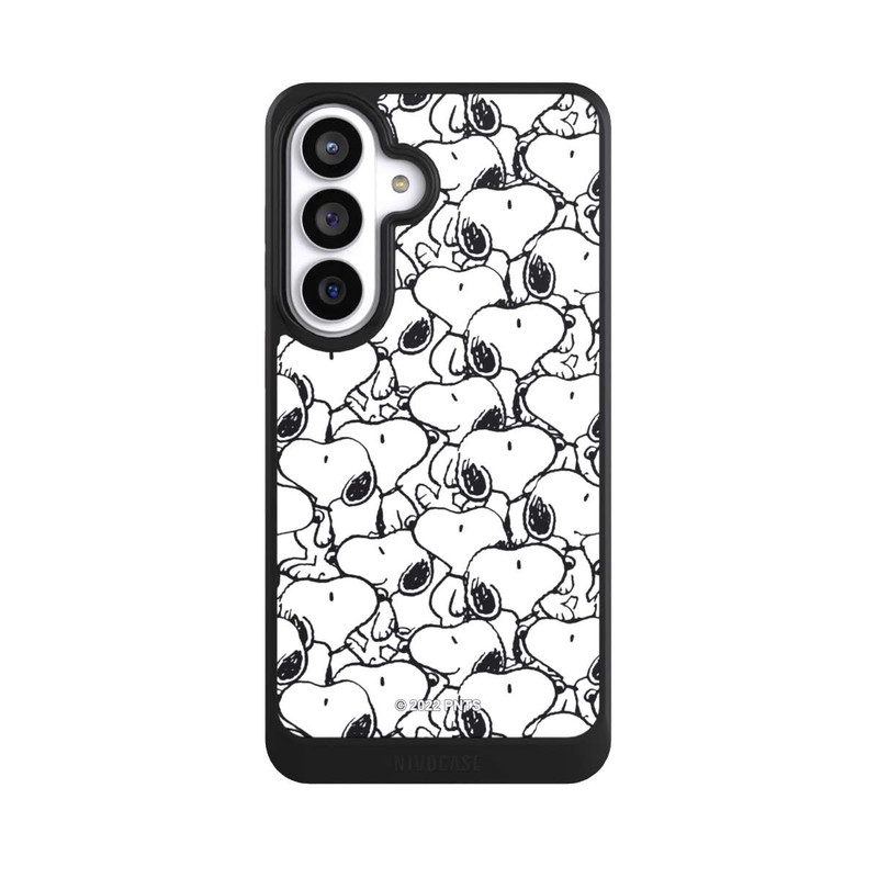 Galaxy S26+ NIVOcore Snoopy Muster Schwarz und Weiß