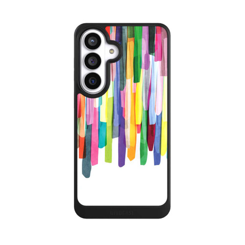 Samsung Galaxy S26+ NIVOcore Bunte Streifen Weißer Hintergrund