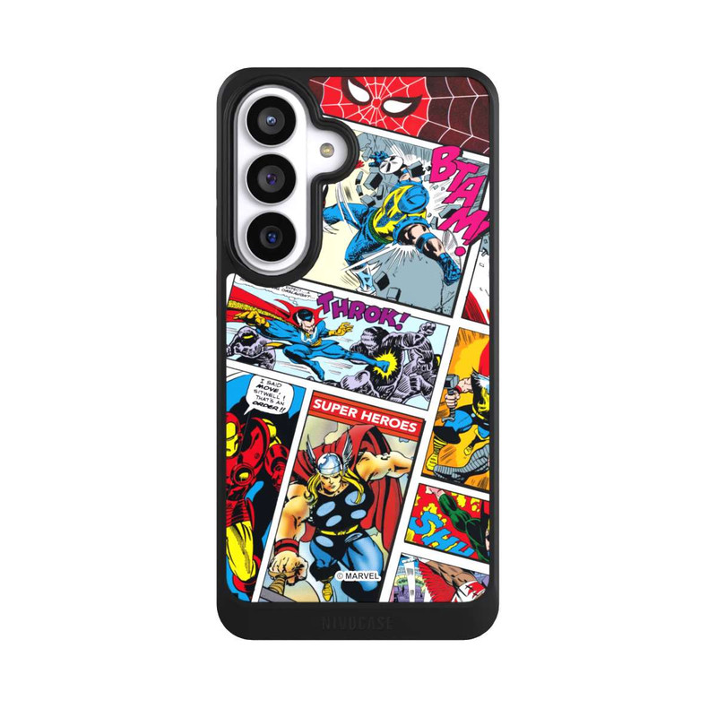 Galaxy S26+ NIVOcore Marvel Retro Comic Blue