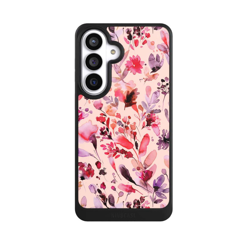 Galaxy S26+ NIVOcore Künstlerische Blumen Viva Magenta